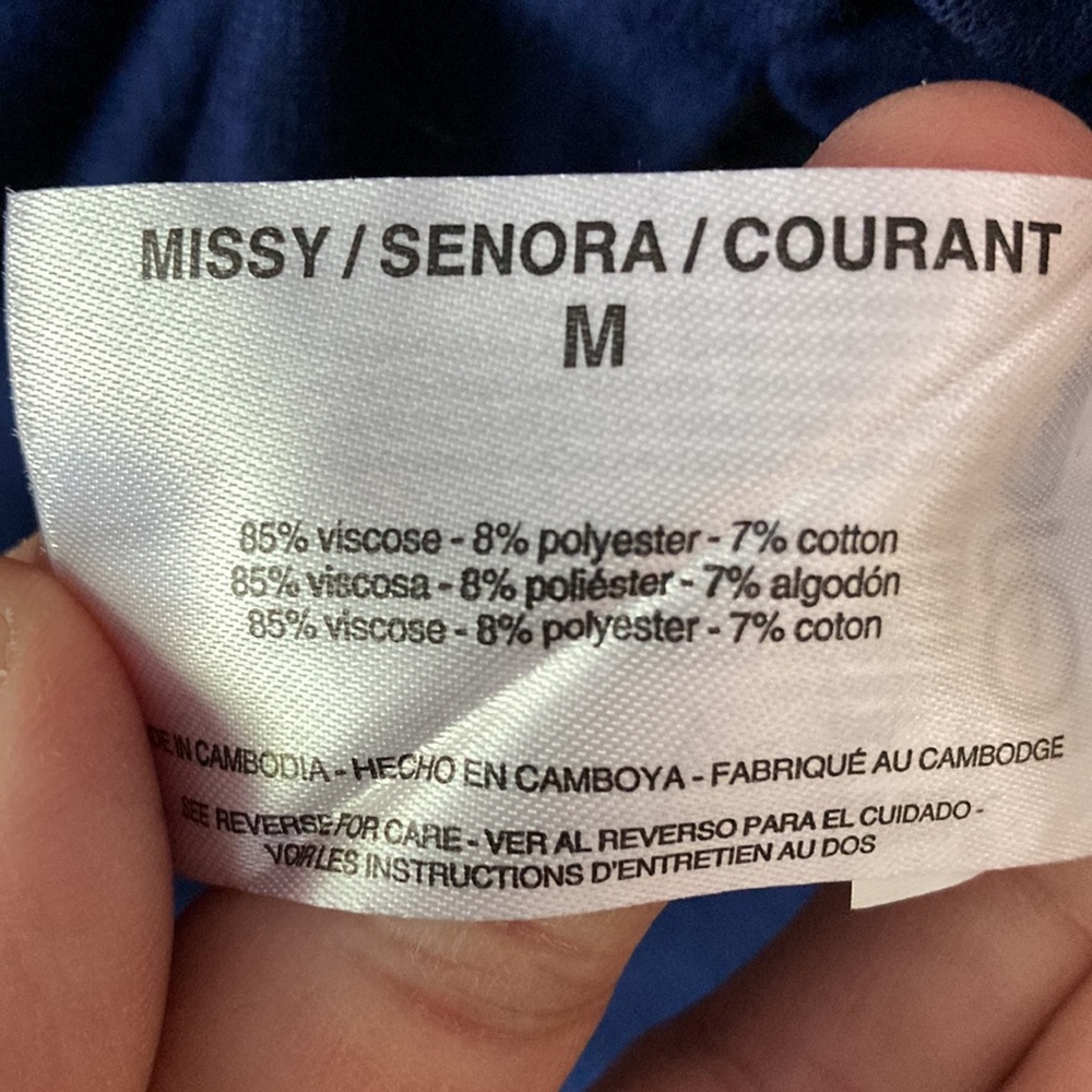 Jessica Simpson size M basic dark blue dress - Picture 7 of 7